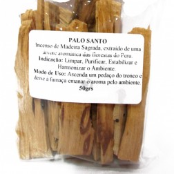 Incenso Palo Santo 100% Natural 50grs Madeira Sagrada